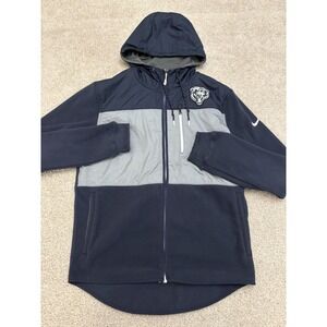 Nike On Field Therma Fit Full Zip Fleece Hooded Jacket NFL Size Mens Medium Hood